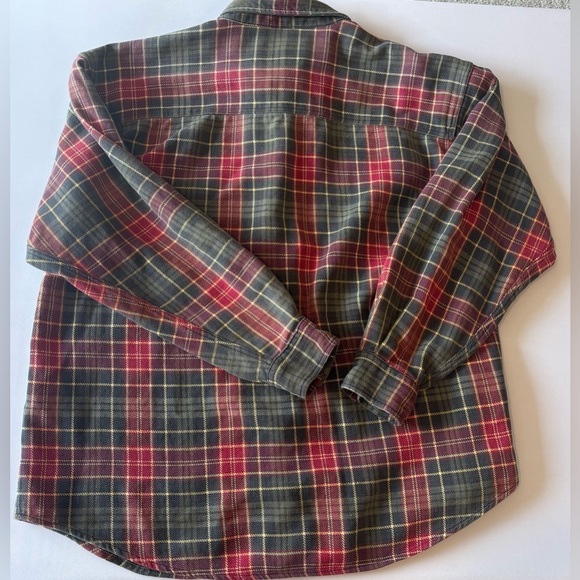 VINTAGE WOOLRICH Red Plaid Button Up Shirt Unisex Well Worn and Comfy! - Picture 4 of 11